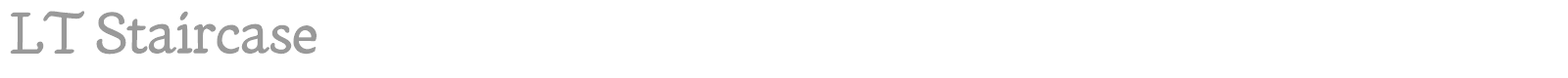 LT Staircase font preview